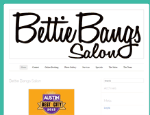 Tablet Screenshot of bettiebangssalon.com